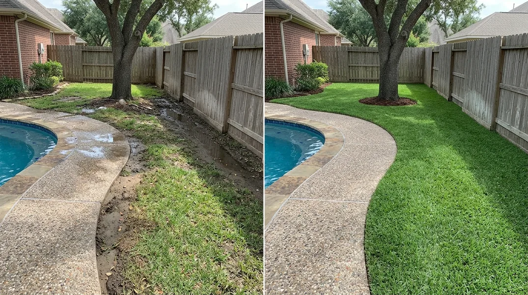 Result artificial grass installation in Sugar Land - Sugar Land Turf Installation